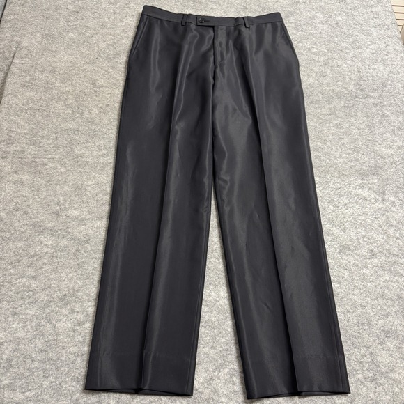 Versace Collection Black Suit Mens 42R 2 Piece Italy Wool Blazer Pants - Picture 13 of 16